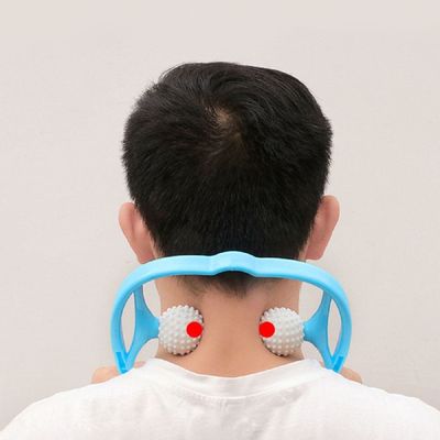 목마사지기 골프공 뒷 목 지압 롤러 마사지 안마기 볼 M10951