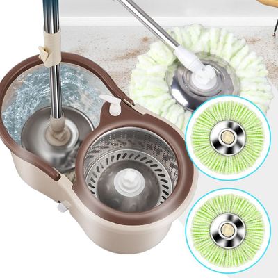 [신상품] 물걸레막대 LE65SO00 통돌이 회전 바닥 밀대청소기 걸레 2장_통돌이(걸레2장+공병)