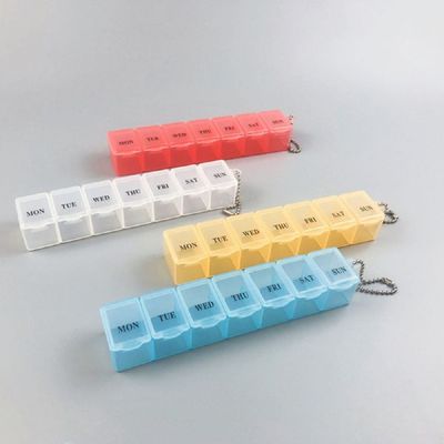 휴대용약통 휴대용 일주일 요일별 알 약 보관 케이스 통 M10965