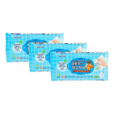 마법의 FX24WK70 청소박사 30매 3개입 티슈형 일회용