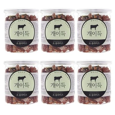 강아지 UX91MU95 소슬라이스 200g 6P 반려견 육포 훈련 간식_6P