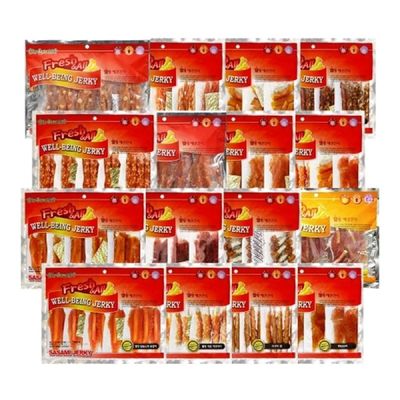 강아지 AM57WA91 사사미 시리즈 400g 1P 반려견 웰빙 육포 간식_혼합 사사미