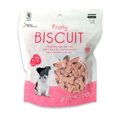 강아지 UU86VS32 딸기맛 비스켓 220g X2개 애견 맛있는 간식