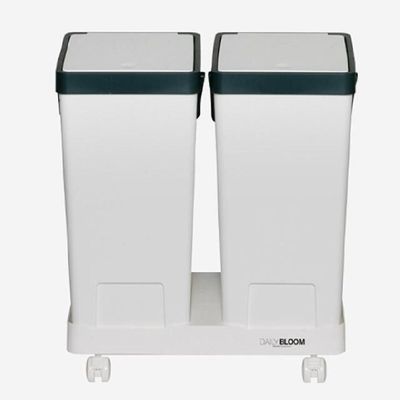 이동식 VY52KF95 손잡이 가정용 분리수거함2단_혼합형