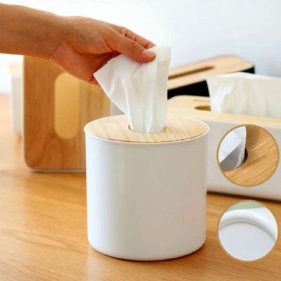 원목 XQ11ER66 우드 각티슈 휴지 케이스 원형 DD-10864