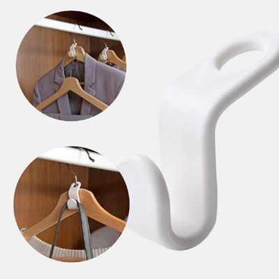 세탁소옷걸이 옷장 공간 활용 옷걸이 연결 고리 6P DD-10930