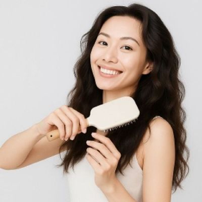 원목헤어브러쉬 컴블리쿠션패들브러시엉킴방지긴머리대왕헤어빗