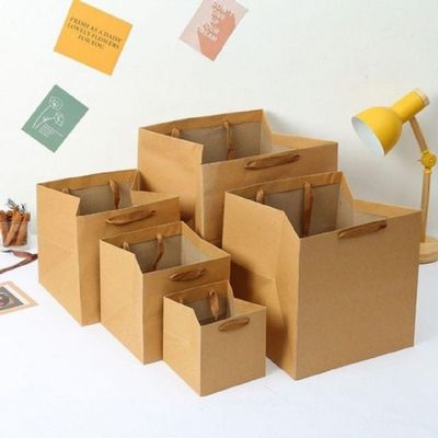 무지 VC66RH14 크라프트 캐주얼 종이 가방 필수템 쇼핑백 25xcm