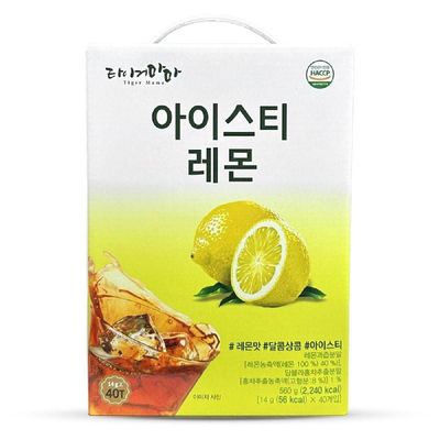 시원한차 타이거마마 달콤상콤 레몬 홍차 아이스티 14g 40T