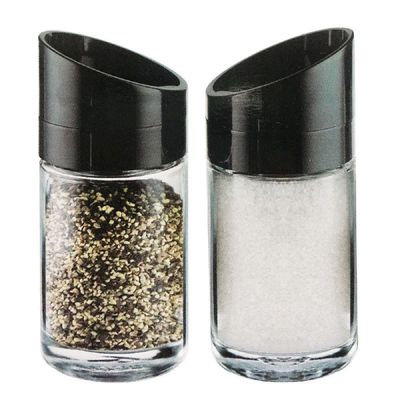 글라스 T7P1I1I1 (원형)미니 양념통 2조(100ml) 조미료통 투명