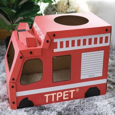 고양이스크래처 고양이놀이기구 캣스크래쳐 미펫 고양이 스크래쳐 소방차