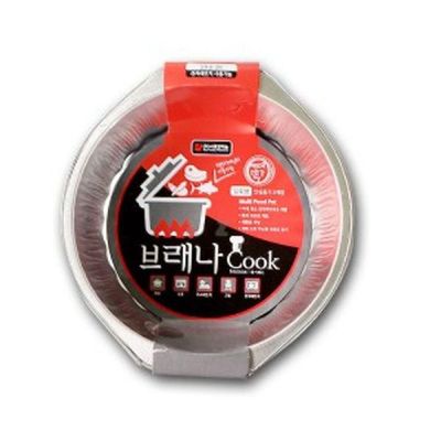 라면 T7P8H3D1 냄비 일회용 냄비 캠핑 용기 그릴 냄비 원형 3매