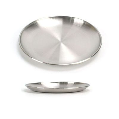 스텐 D3S1R4D4 원형접시 스텐간식접시(28호)