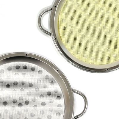 실리콘 S2I6J2O8 깔판 채반 만두 떡 찜기 찜시트-노란색 250mm