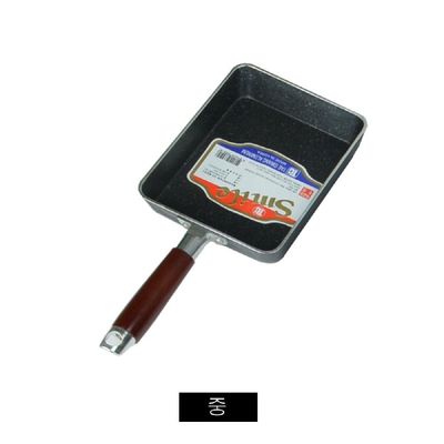 나무손잡이 J3K7C6M7 사각 후라이팬 중