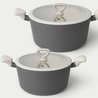 인덕션 P6A7X3J6 양수 곰솥 세트 인덕션용냄비 인_쿠키라떼 IH냄비 (24양+28곰)