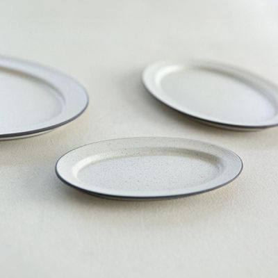 이천도자기 W0G6X8H6 노바 아이보리 레스토 플레이트 접시 1호 16cm 식기 그릇 플