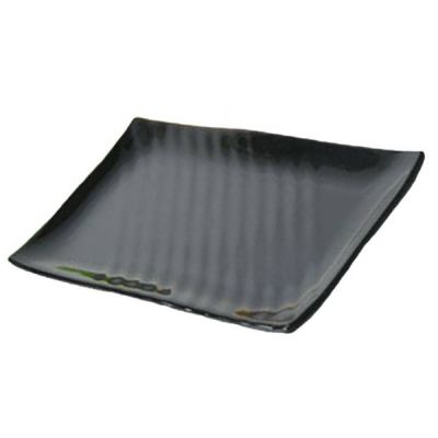 멜라민 T8A4M2E2 일식사라접시 검정 일식그릇 반찬그릇 식당그