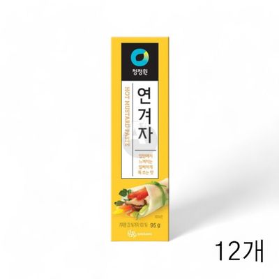 식재료 대상 청정원 연겨자 95g X 12개 냉면 무쌈말이 쌈무