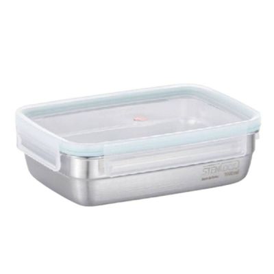 직사각 M1W9Y1T5 밀폐용기 1L 밀폐스텐용기 스텐찬통 스텐보관