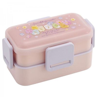 스밋코구라시 U3L0M3M5 플라워 돔형 2단 런치 도시락 600ML(일)