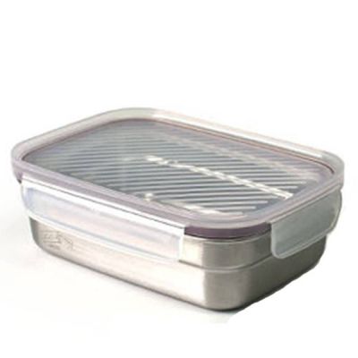 [신상품] 스텐반찬통 D8G0L8T4 직사각 2호 보관통 스텐사각찬통 스텐용기
