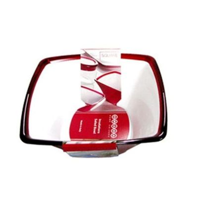 오마다 LQO717B4 믹싱볼 샐러드볼 그릇 접시 사각 레드 20cm