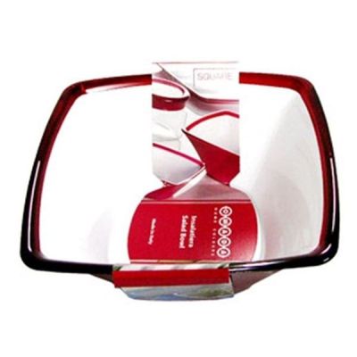 오마다 GRG333B5 믹싱볼 샐러드볼 그릇 접시 사각 레드 24.5cm