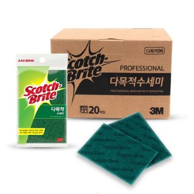 3M GHB415W6 스카치브라이트 다목적수세미 대 20개입_3M 96수세미 20개1box