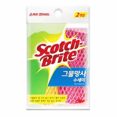 3M FYD790Z5 그물망사 수세미 2P 버블수세미 주방수세미