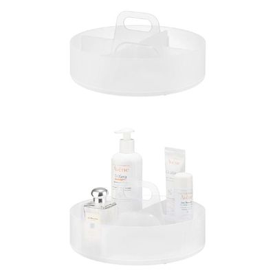 [신상품] 360도 OZQ312G5 회전 양념통 정리대 트레이 25.4cm 1P 스모그