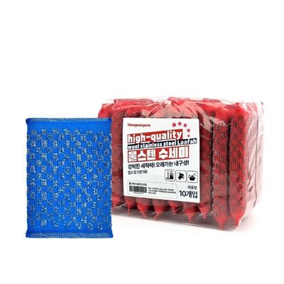 강력다이아 FSD451D2 울스텐 10개입 주방청소 다목적청소수세미