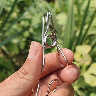 다용도 80XL2430 스텐 집게 클립 빨래집게 빨래집게행거 집게걸_다용도 집게 20개