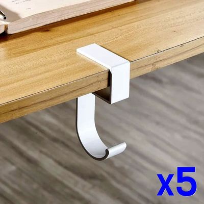 간편접착식 64QL9820 이동형 핸드백 소품홀더 x5개 소품걸이_블랙