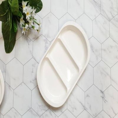 멜라민접시 반찬용 접시 업소용 식기 직사각형 그릇 회식 전용 다용도 반찬