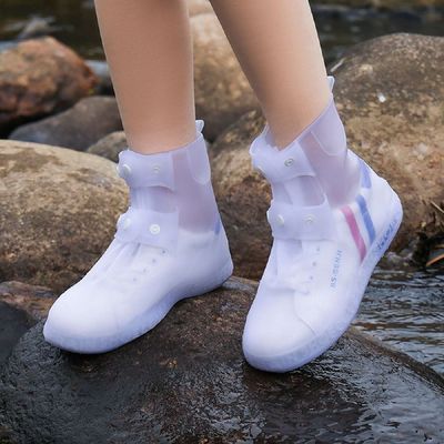 실리콘 90WQ4645 똑딱이 데일리 방수커버 신발_블랙_M(34-36)