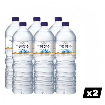 삼다수 무라벨 생수 강원 평창수 2L x 12P 대용량 마실물 식음료