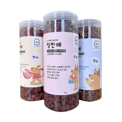 칭찬해 GSB397C0 노즈워크 미니바이트 1Kg (택1) 강아지 간식_소고기