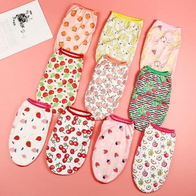 [신상품] 패턴 QWC206C7 동물 과일 애견 나시티 애견옷_체리_L