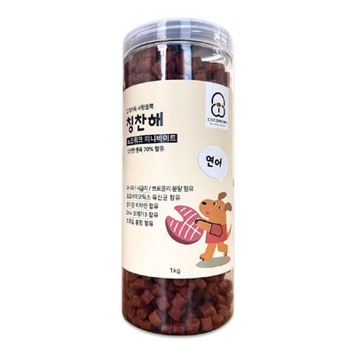 코코브라운 FVT065F4 칭찬해 노즈워크 미니바이트 연어 1kg 건강한 반려견 간식