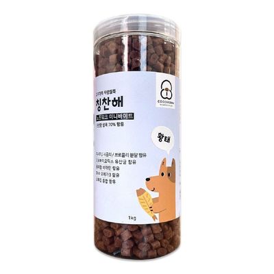 코코브라운 AQK808Z0 칭찬해 노즈워크 미니바이트 황태 1Kg 프로바이오틱스 DHA 오