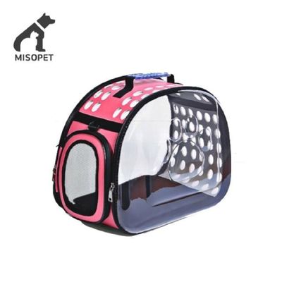 [신상품] 미소펫 PFQ976I6 반려동물 투명 클리어 캐리어 이동가방 케이지_소형_블루