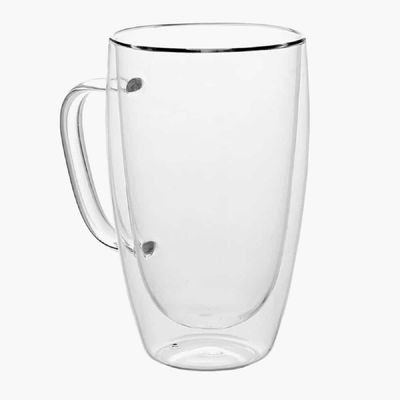 이중 URQ278O2 유리컵 450ml 유리찻잔 우유컵