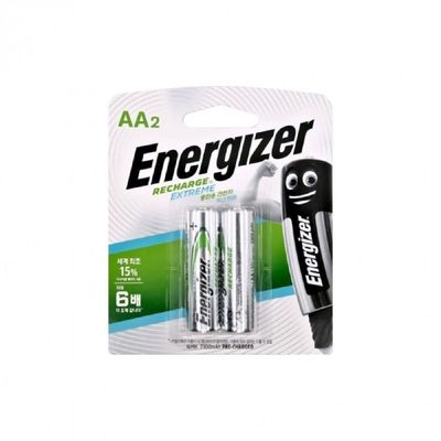 건전지 AA 알카라인 충전 1.2V 2개 전자기기용 수명 긴 충전지