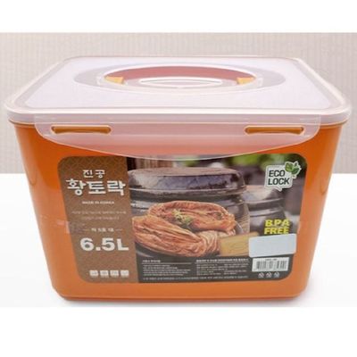 황토락 MKD920T3 김치통 김장 밀폐 용기 진공 반찬통 6.5리터