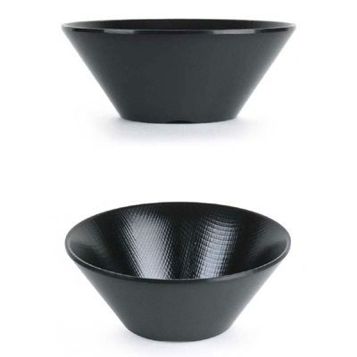 블랙 CKS601C3 멜라민 일식 면그릇 후식그릇 12.8x5.6cm 5호