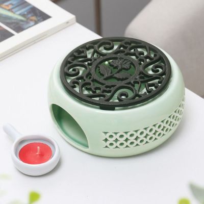 [신상품] 힐링모드 PVW972X0 도자기 티워머 민트+블랙 다도 차데우기