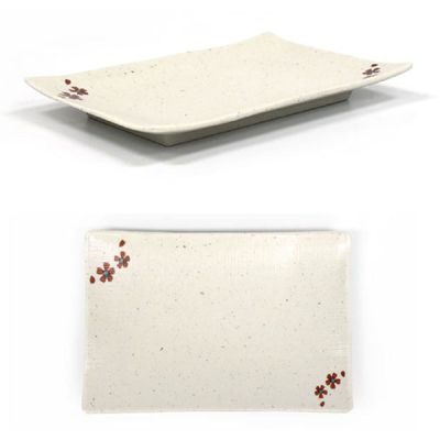 멜라민 IBI424A2 한정식 반찬접시 생선접시 35.2x24.3cm 15호