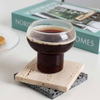 내열 AKP256D9 유리 컵 1단 280ml 예쁜유리잔 이쁜컵 예쁜유리