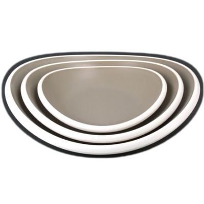 아치형샐러드접시 UDE150R0 그릇 한정식 돌산 DS-31078